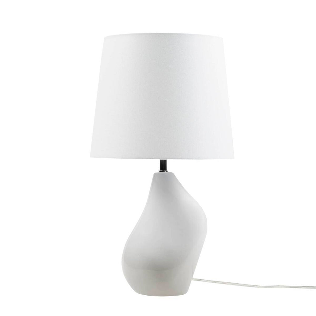 Asymmetrical Ceramic Table Lamp Grey See below