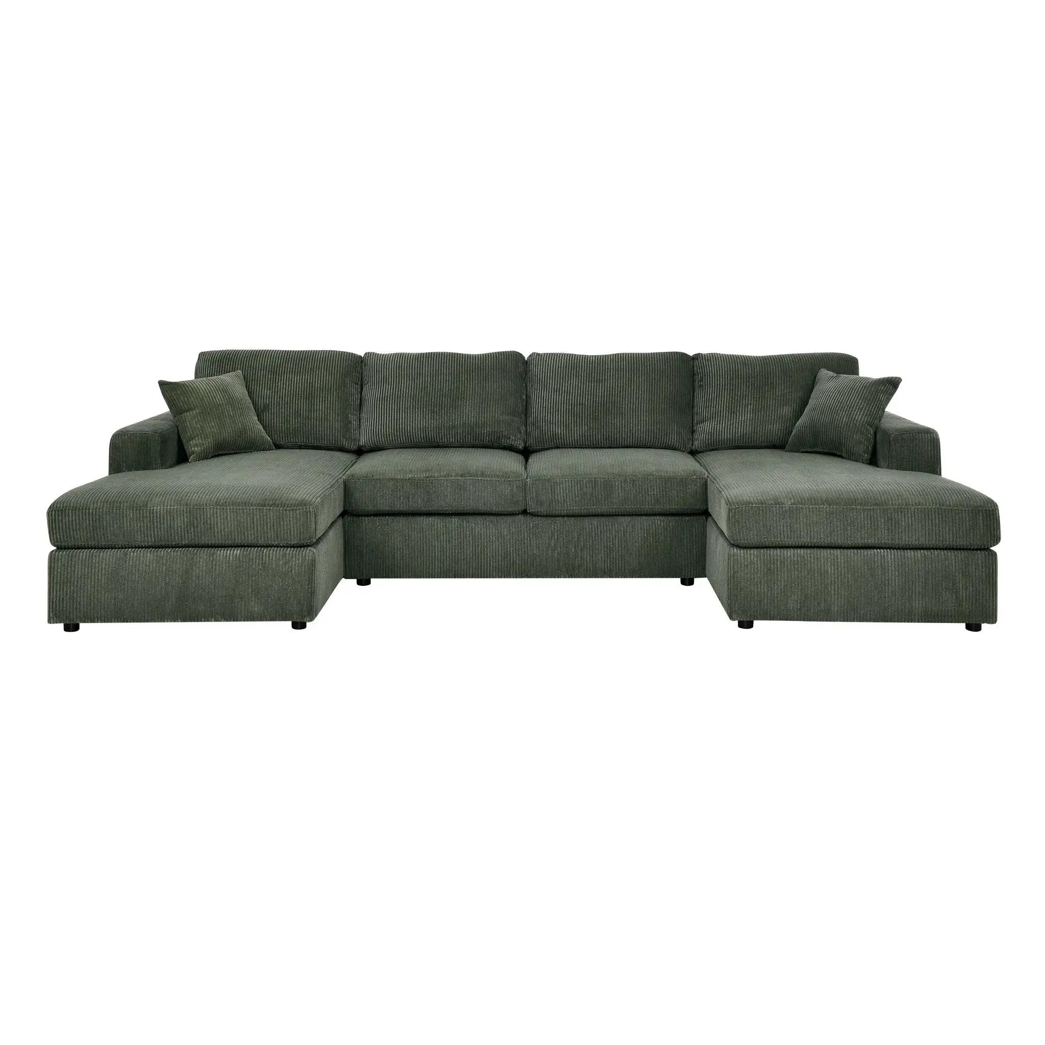 3 Piece Double Chaise Sectional Sofa