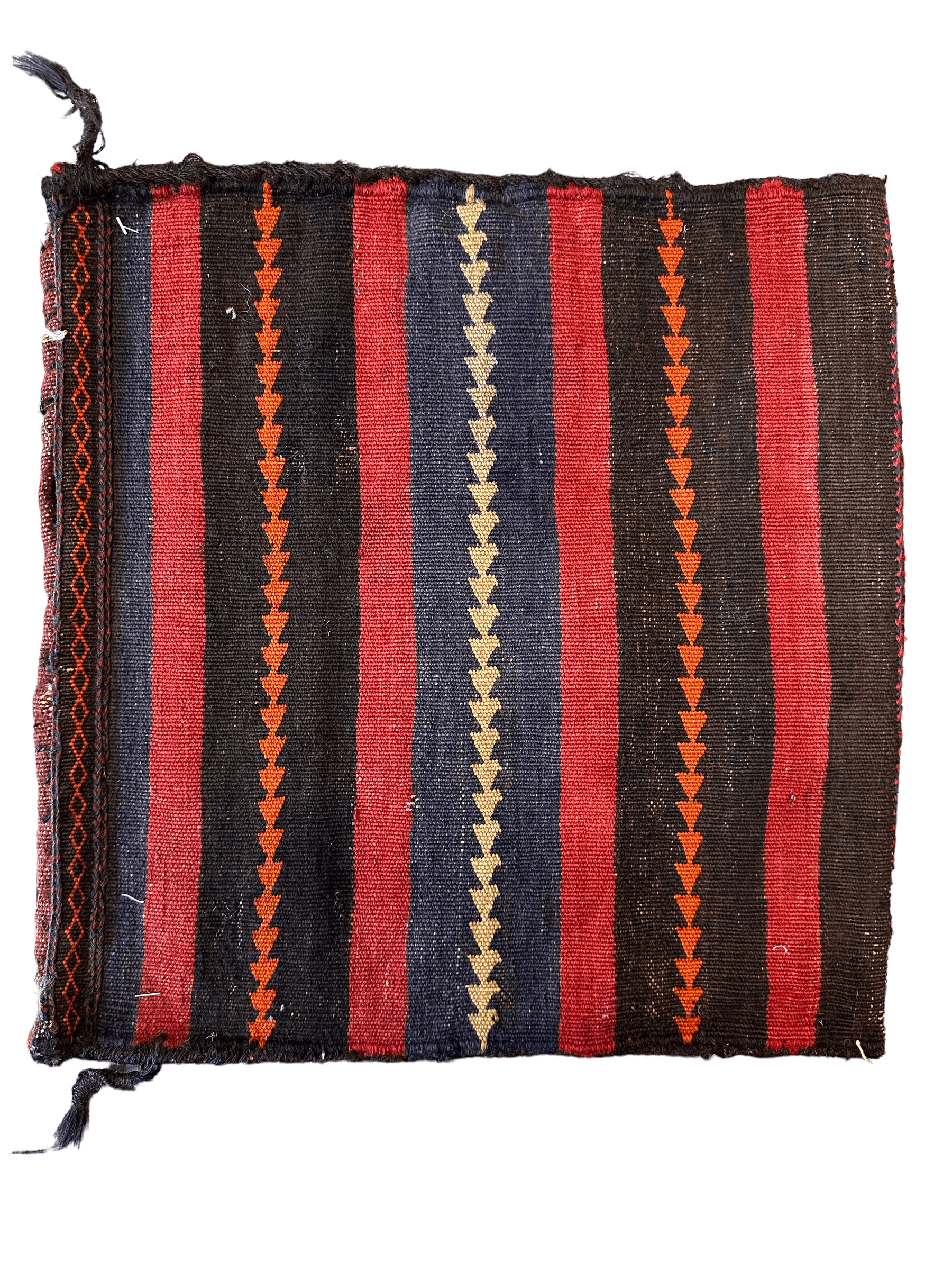 1900s Antique Persian Qashqayi Bag Face - 16" X 17"