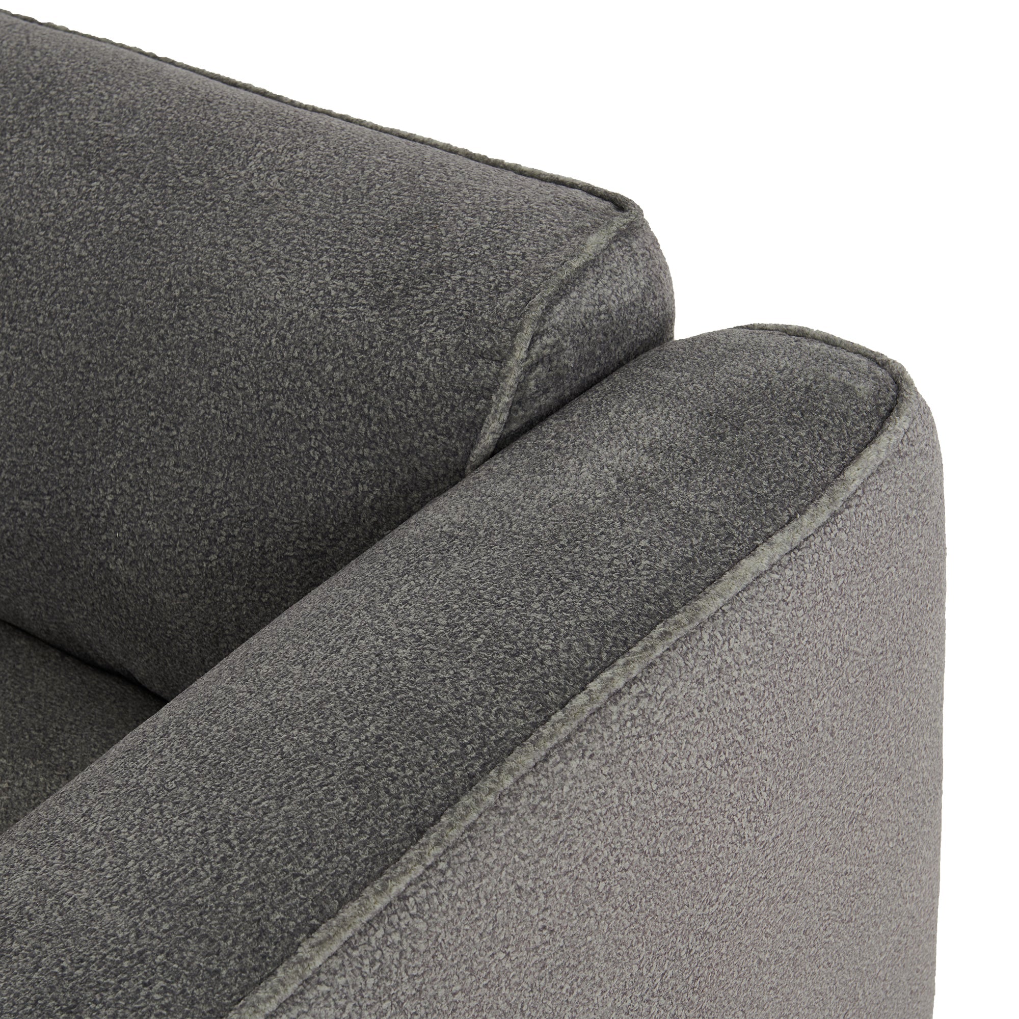 U_Style Luxury living room double-needle cut velvet sofa, 4-seater with pure sponge seat cushions and a detachable footstool, includes 3 throw pillows. Ideal for living rooms, apartments, and more.