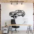 1979 Bronco Perspective Metal Car Wall Art - MT0441