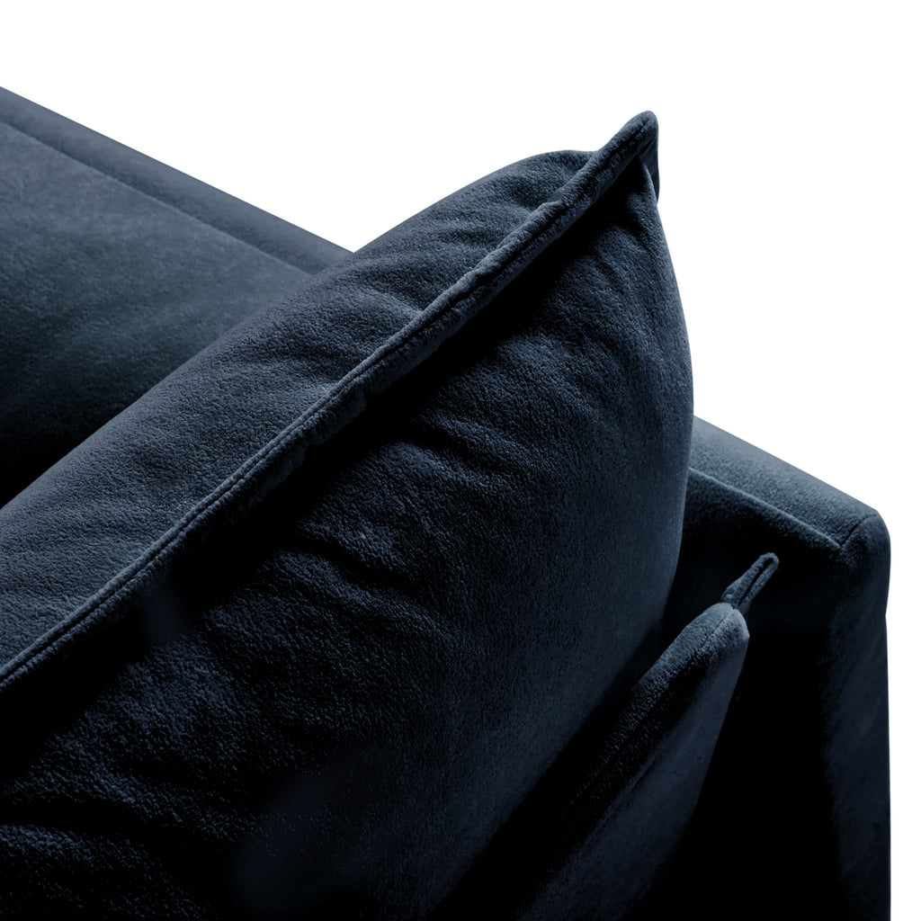 Modular Sectional Sofa, Oversized Deep Seat U Shaped Couch Set for Living Room, 4-Seater Comfy Cloud Couches with Two Movable Ottomans, DIY Combination, Chenille,Blue