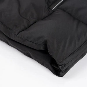 LITEGUEST USB Heated Vest, black quilted puffer with visible hem zipper