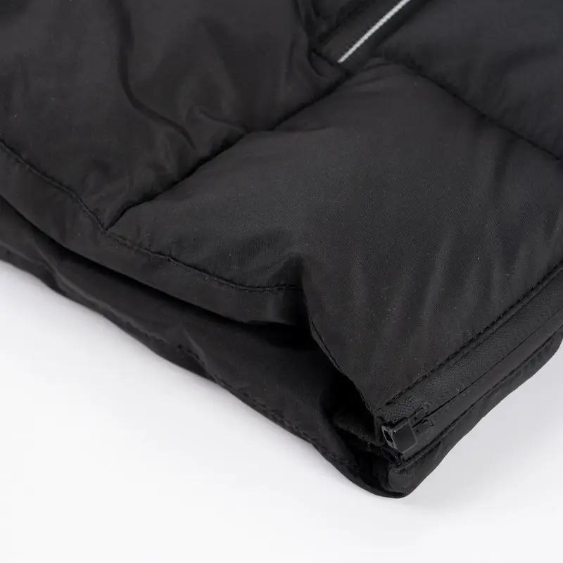LITEGUEST USB Heated Vest, black quilted puffer with visible hem zipper