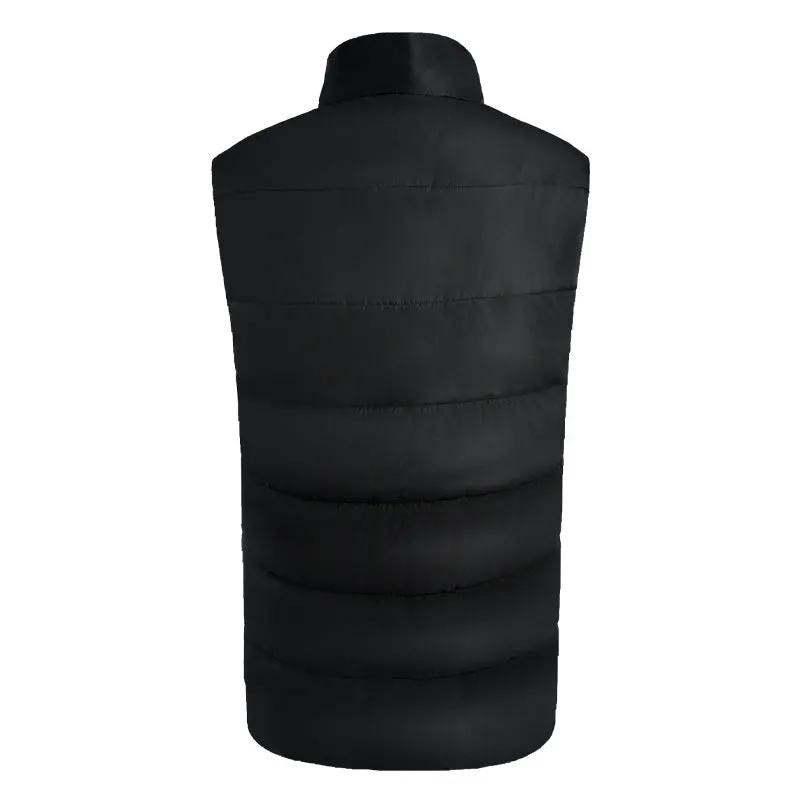 LITEGUEST USB heated vest, black quilted outerwear