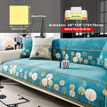 Pet Proof Couch Cover - Boho Chenille Sofa Cover with Tree Embroidery