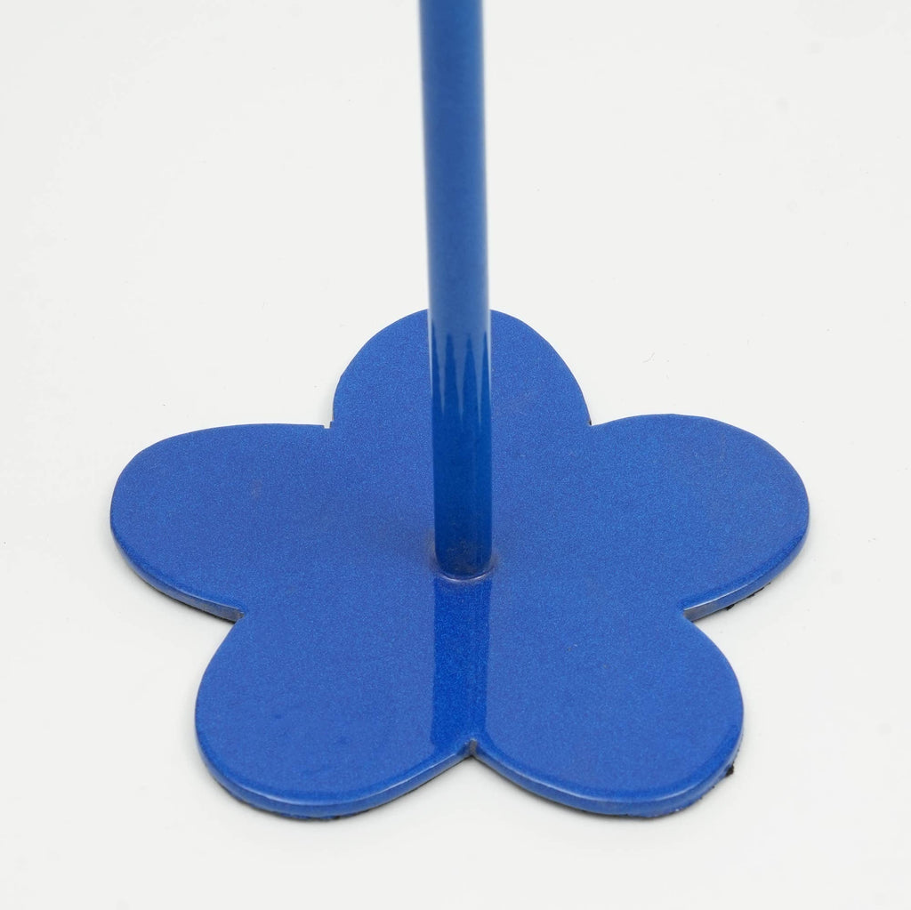 Home Décor Floral Fusion Blue Candle Holder - Stylish 4x8.75 Inch Decorative Candle Holder for Living Room & Home Accents