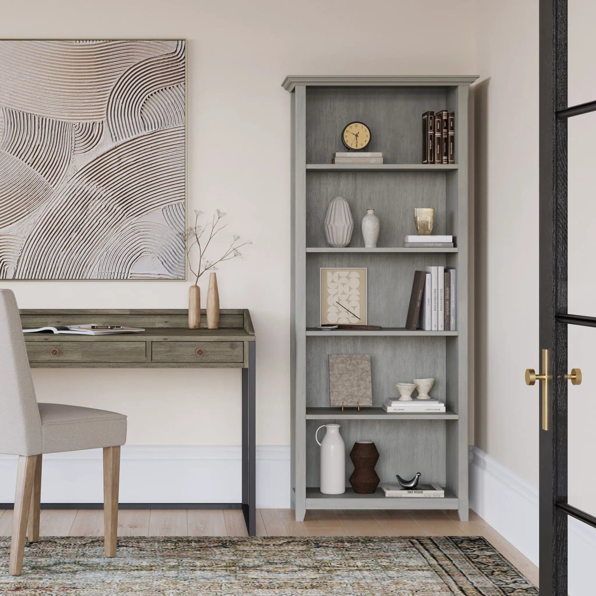 Amherst - 5 Shelf Bookcase, Handcrafted