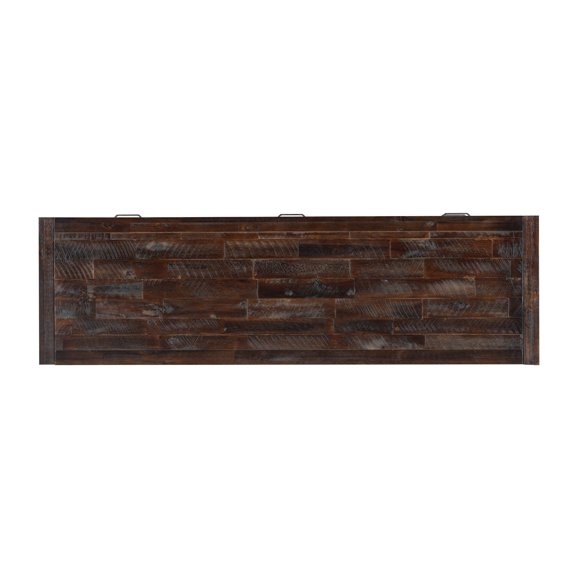 U-Can Retro Distressed Wooden TV Stand for TVs up to 65 Inches, Entertainment Center Media Console with 6 Drawers and 3 Shelves for Living room, Brown