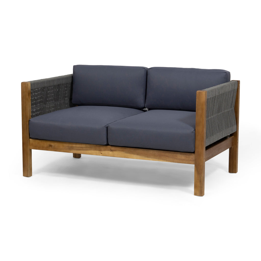 LAUREL Outdoor 4 Seater Chat Set_LOVESEAT & COFFEE TABLE & CLUB CHAIR