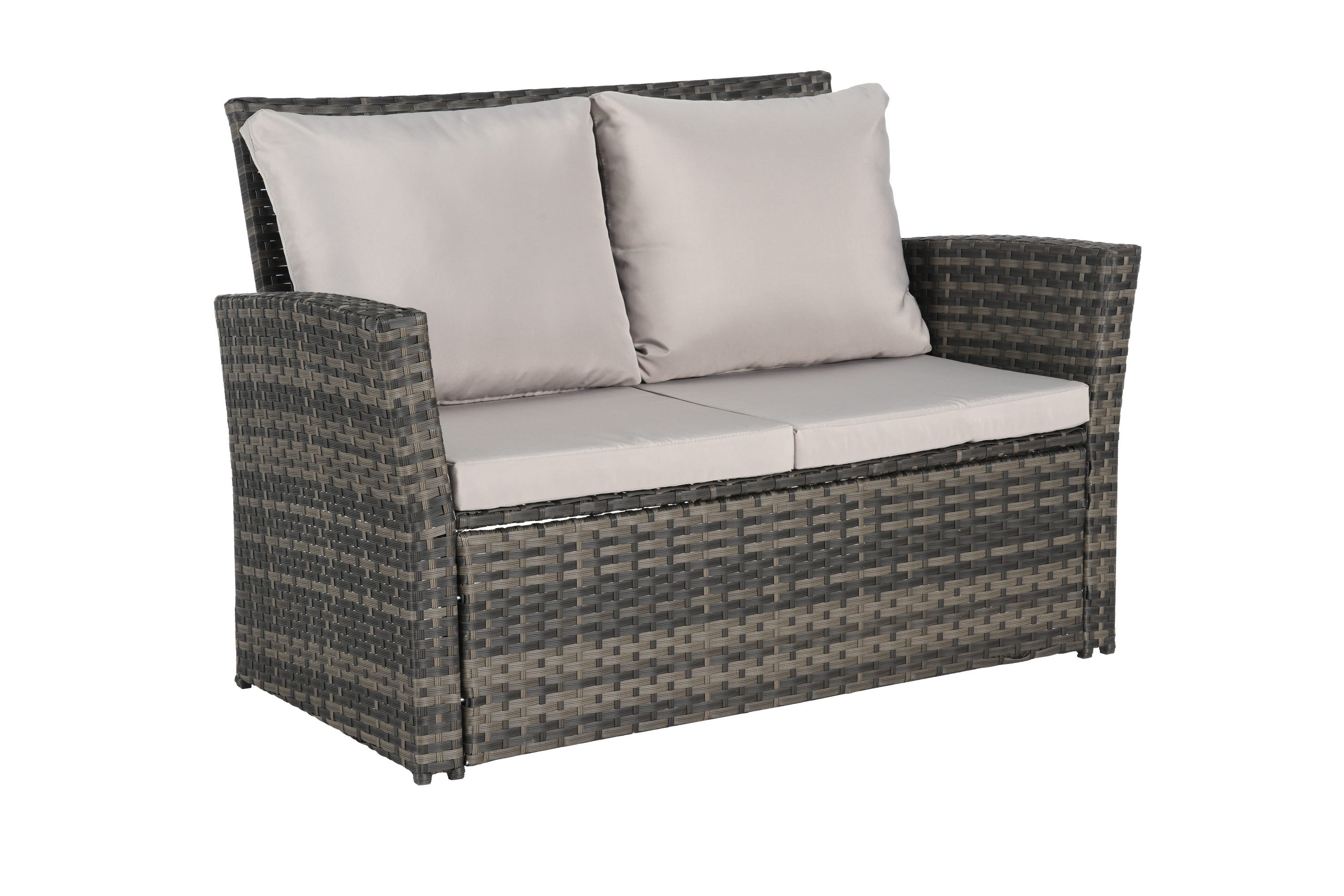 7 PCS PE/RATTAN OUTDOOR FURNITURE SET PATIO FURNITURE SET 9 SEATER