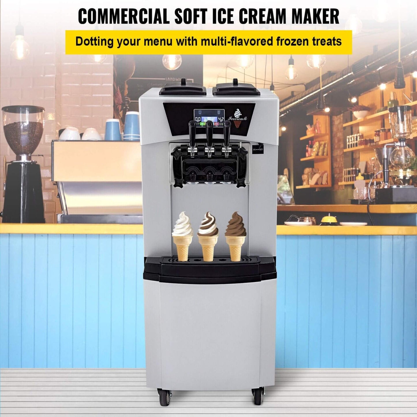20-30L/H 2450W Commercial Soft Serve Ice Cream Machine Maker (SAK17494)