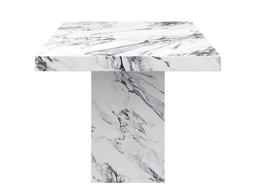 Milano Rectangular Dining Table in Bulgari White