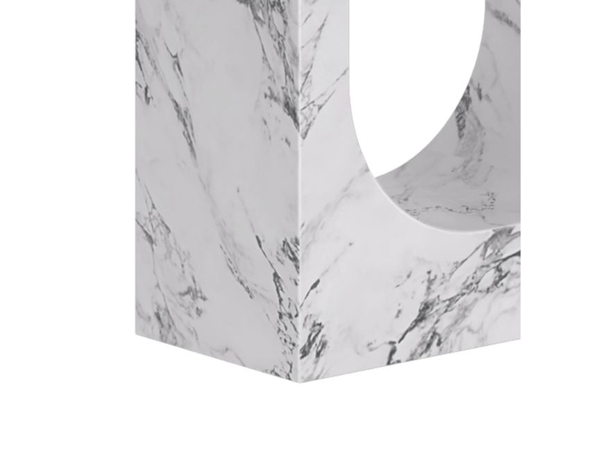 Milano Rectangular Dining Table in Bulgari White