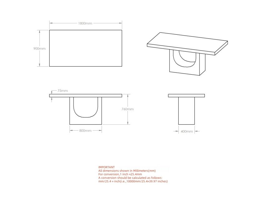 Milano Rectangular Dining Table in Bulgari White