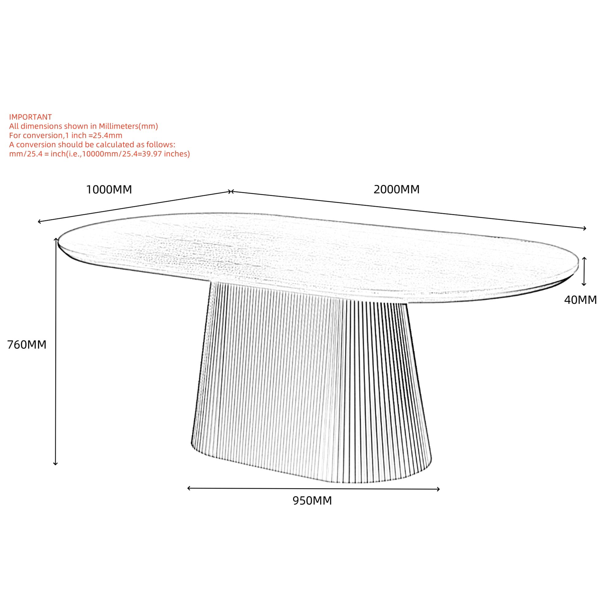 Meridien Oval Dining Table