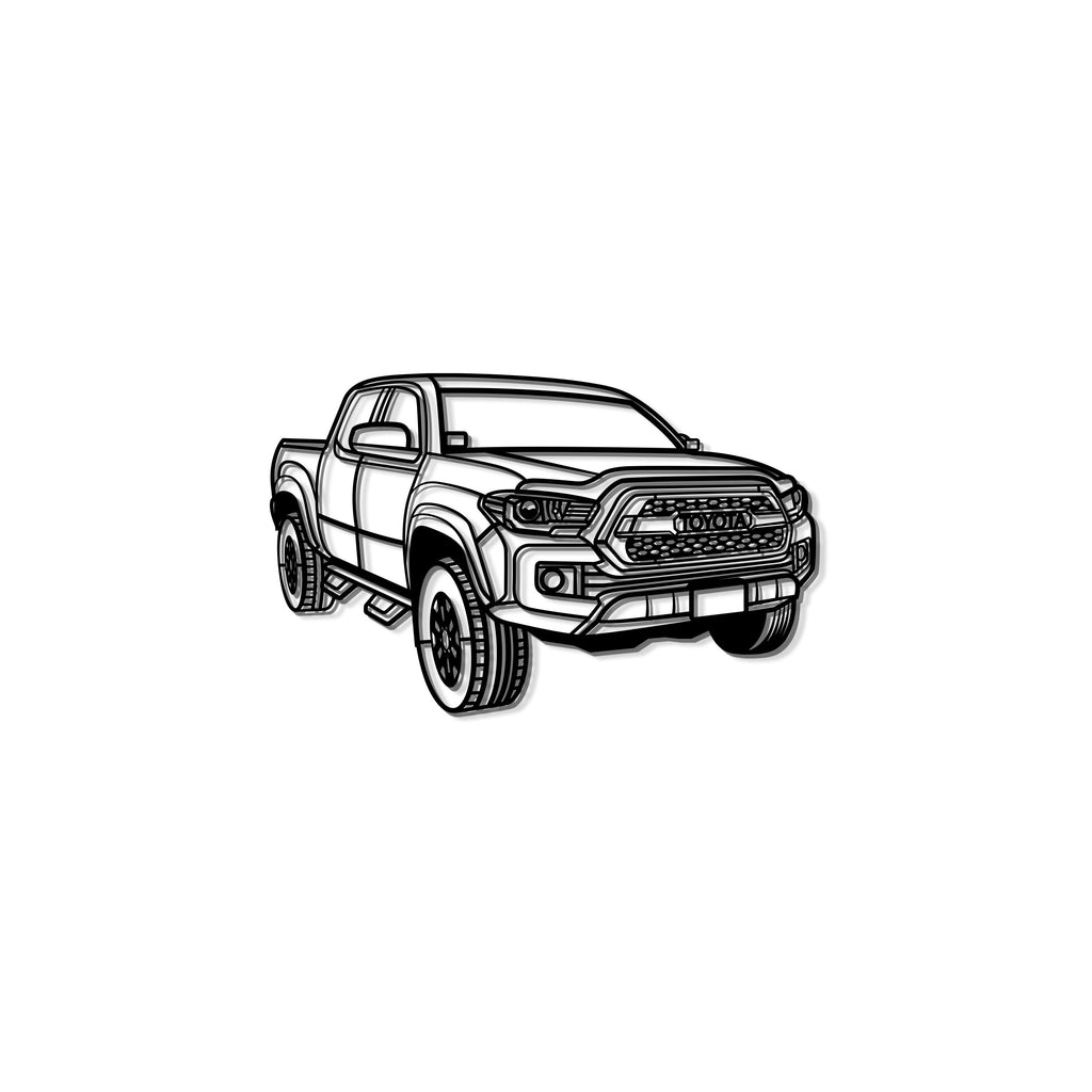 2018 Tacoma Perspective Metal Car Wall Art - MT0469