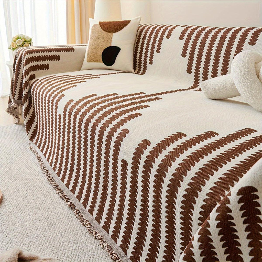 Chenille Fabric Sofa Cover - Soft, Non-Slip, Universal Protector