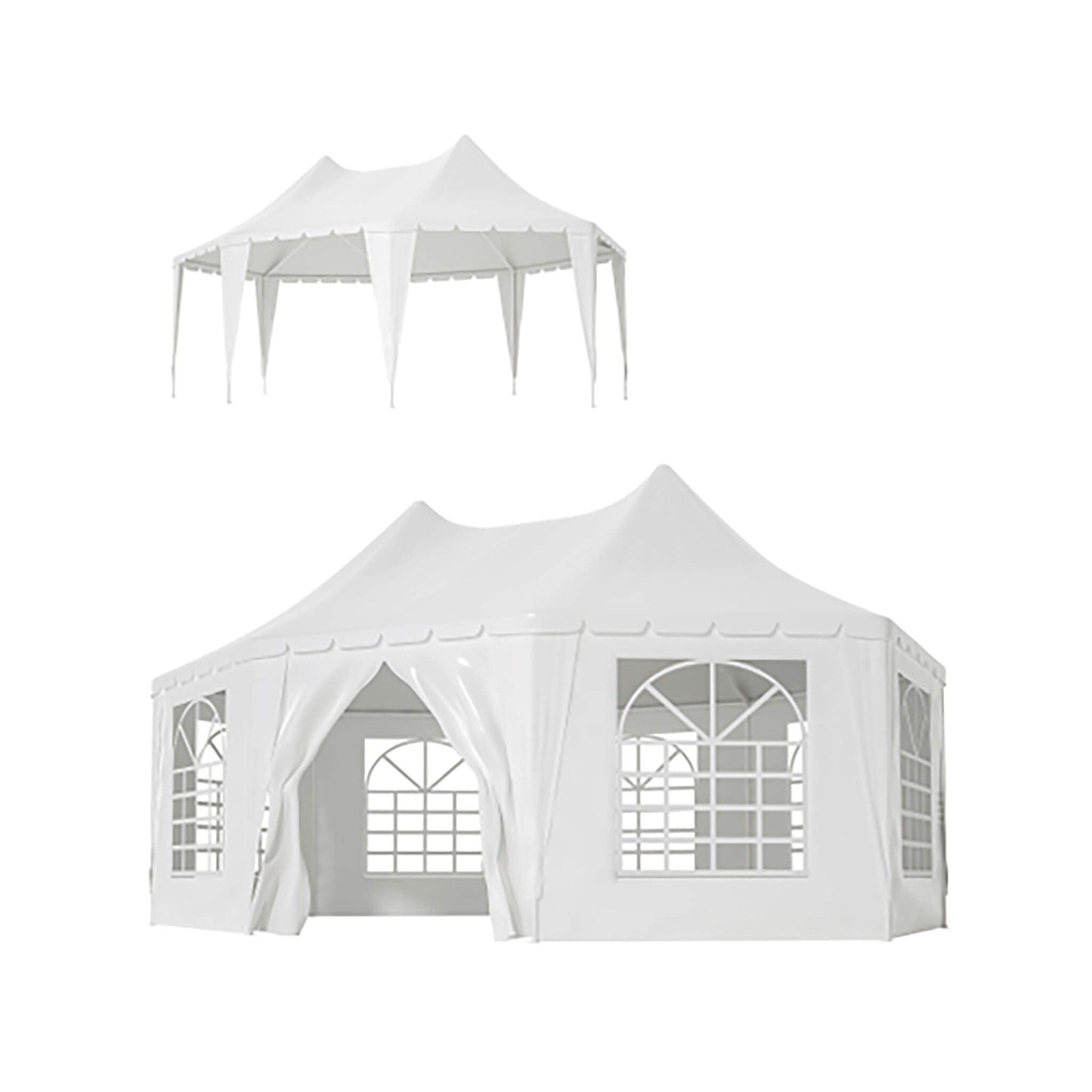 [20X15FT] Extra Large Heavy-Duty Outdoor Waterproof Party, Wedding Tent With Steel Frame (SAK07645)