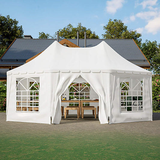 [20X15FT] Extra Large Heavy-Duty Outdoor Waterproof Party, Wedding Tent With Steel Frame (SAK07645)