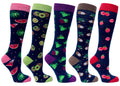 Women's Delightful Fruits Knee High Socks Set