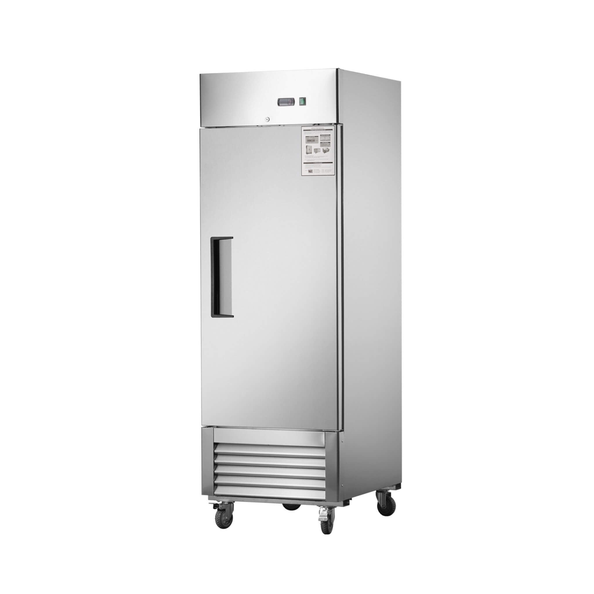 27-Inch 8.7 Cu.Ft Commercial Upright Stainless Steel Reach-In Freezer (SAK43815)