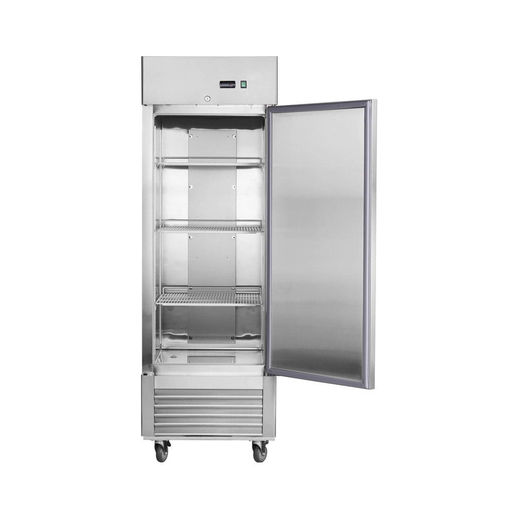 27-Inch 8.7 Cu.Ft Commercial Upright Stainless Steel Reach-In Freezer (SAK43815)