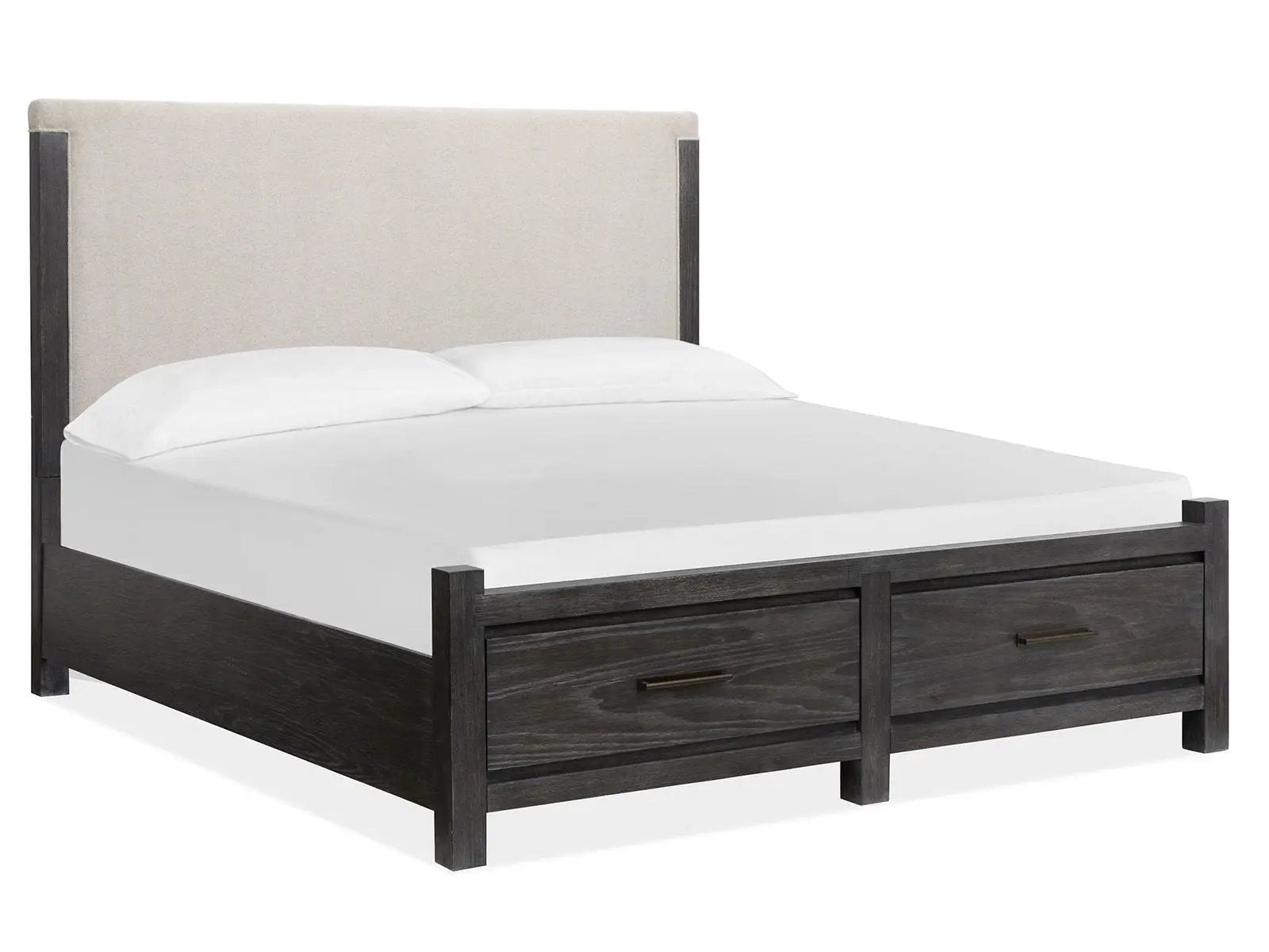 Plum Creek - Upholstered Panel Storage Bed