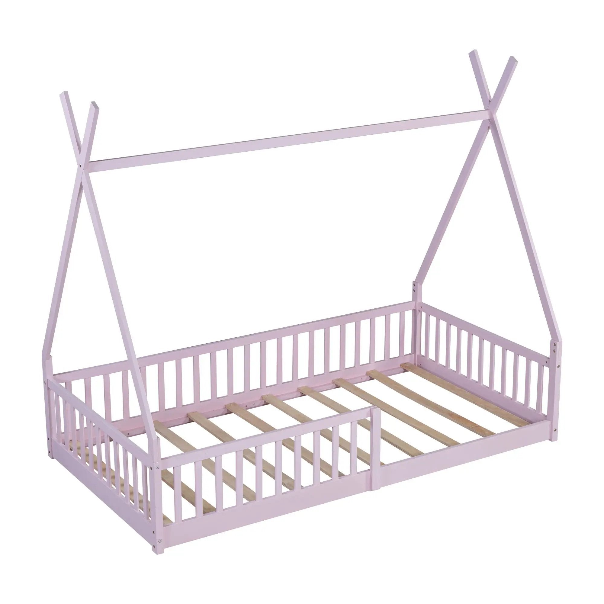 House Shaped Design Bed With Fence