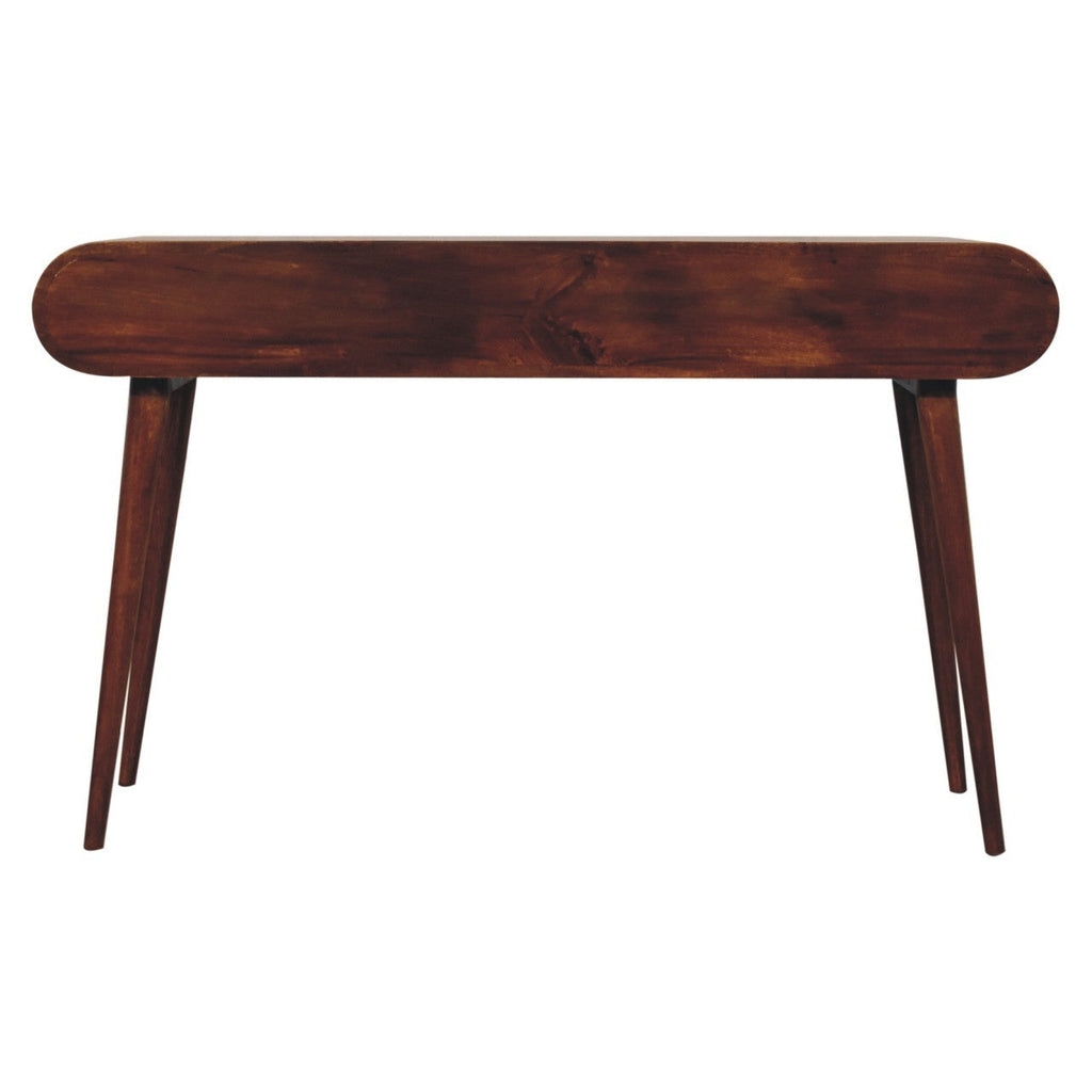 Solid Wood Chestnut London Arch Writing Desk