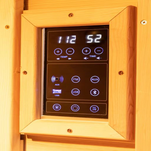 SAUNA EVOLUTION®  Hemlock Round Indoor Sauna Room Far Infrared 08