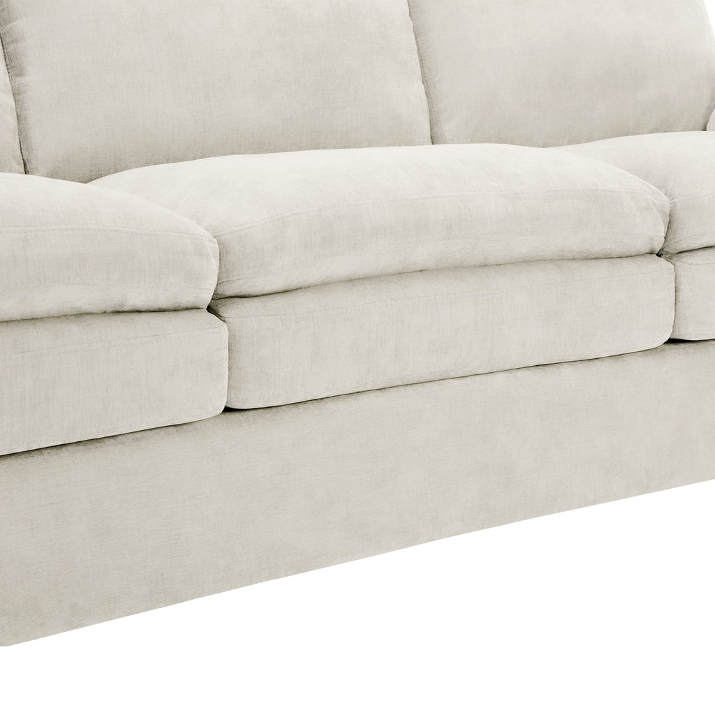 68.1' Cozy Upholstered Loveseat Sofa Oversized Comfy Comfy Cloud Sofa Double Cushion Loveseat Sofa Plush Cushion Sofa Couch for Living Room, Beige