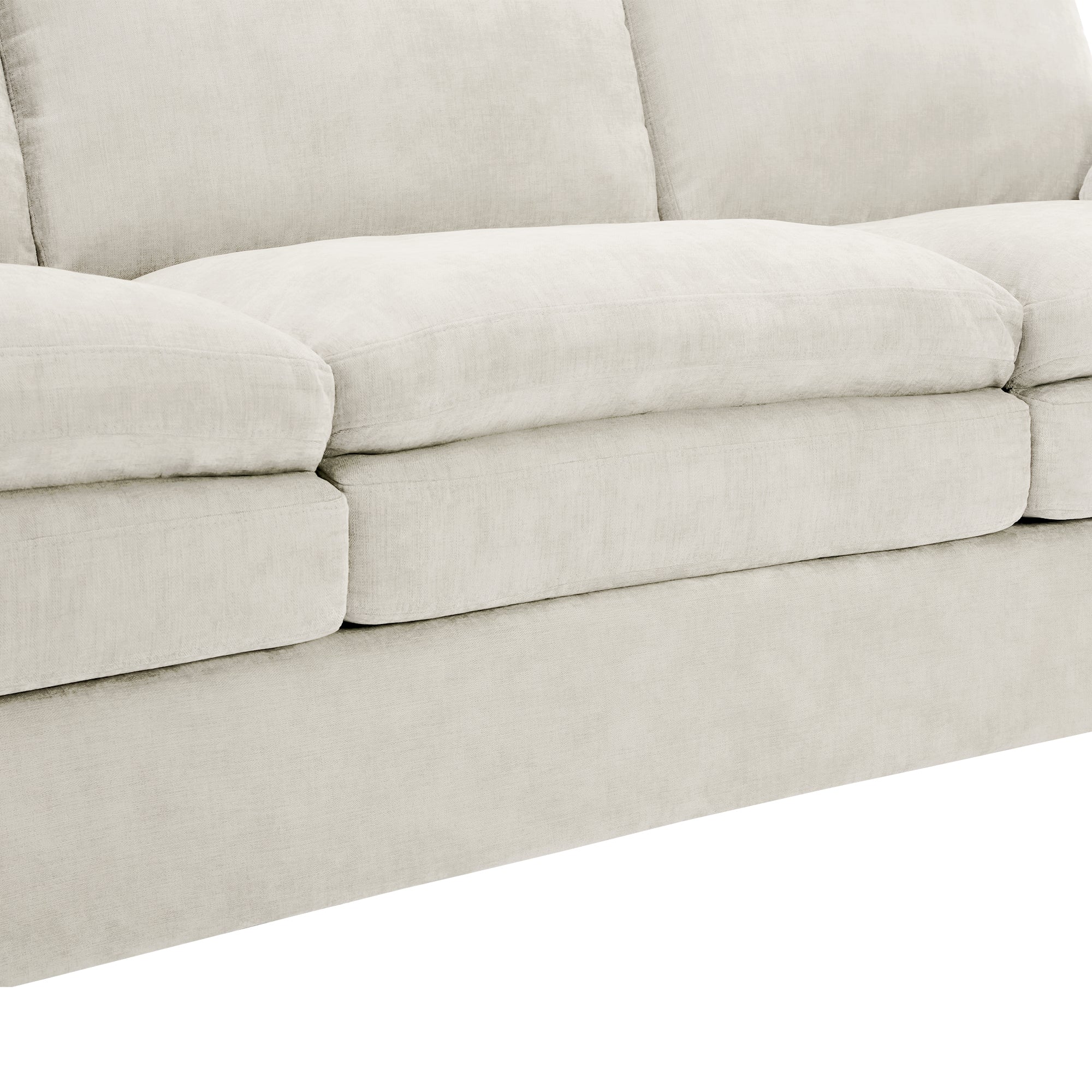 68.1' Cozy Upholstered Loveseat Sofa Oversized Comfy Comfy Cloud Sofa Double Cushion Loveseat Sofa Plush Cushion Sofa Couch for Living Room, Beige