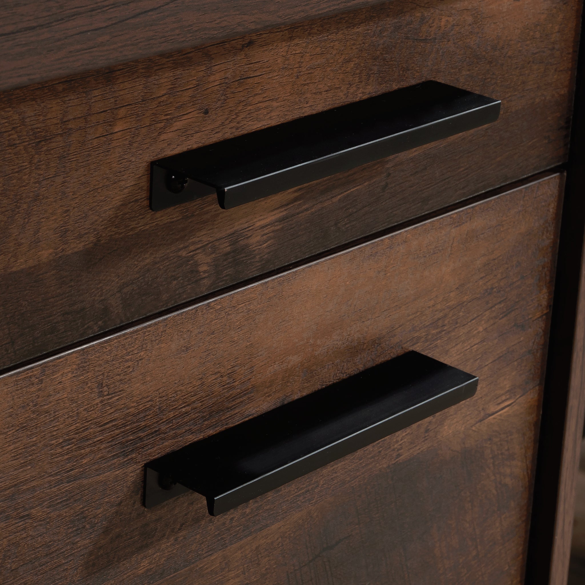 Computer Desk, Brown finish