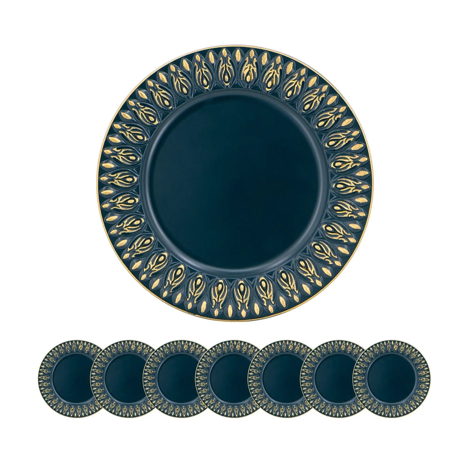 Elegant Plastic Charger Plate (Set of 8)