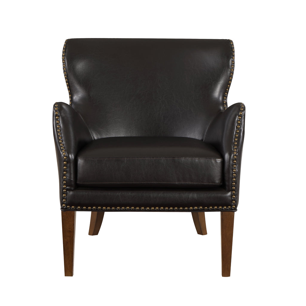 Daniela Deep Brown High Leg Slope Arm Chair