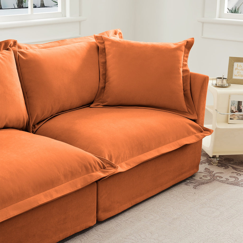 Koala Armless Sofa - Orange