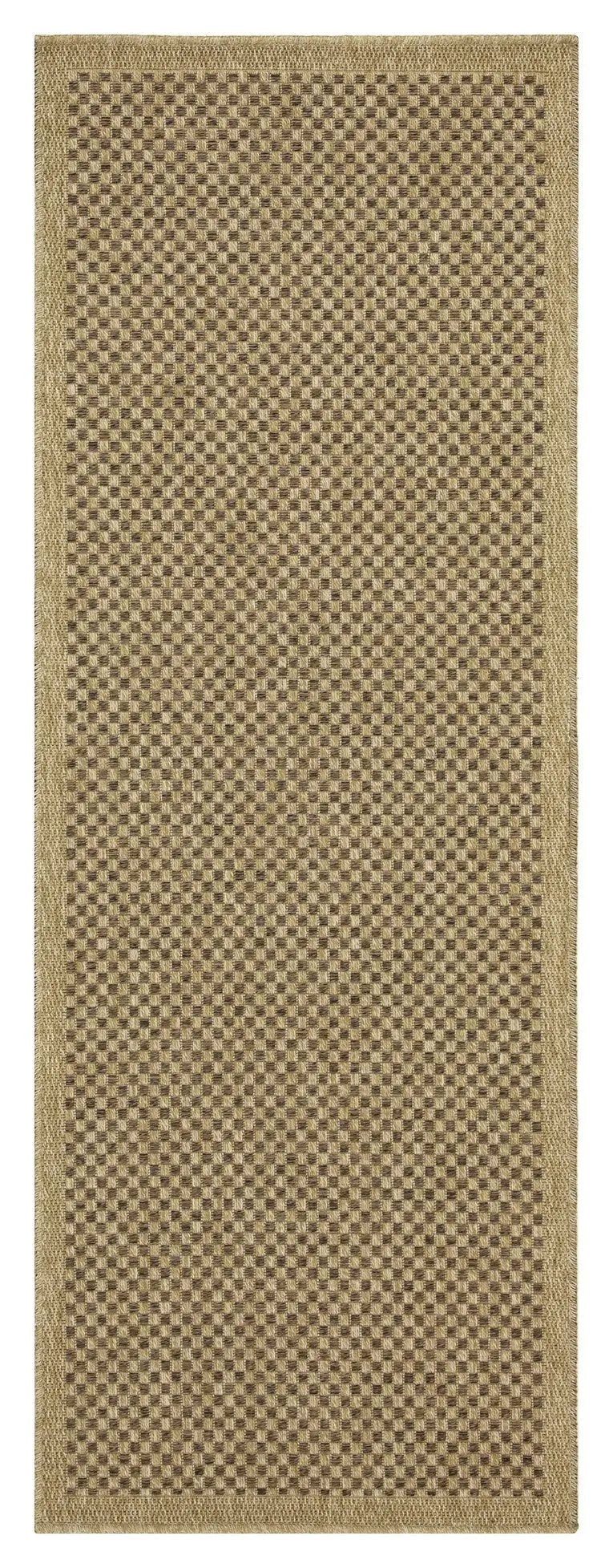 Earth GC_NTL1005 Jute/Mocha 2 ft. 7 in. x 7 ft. 3 in. Indoor/Outdoor Area Rug