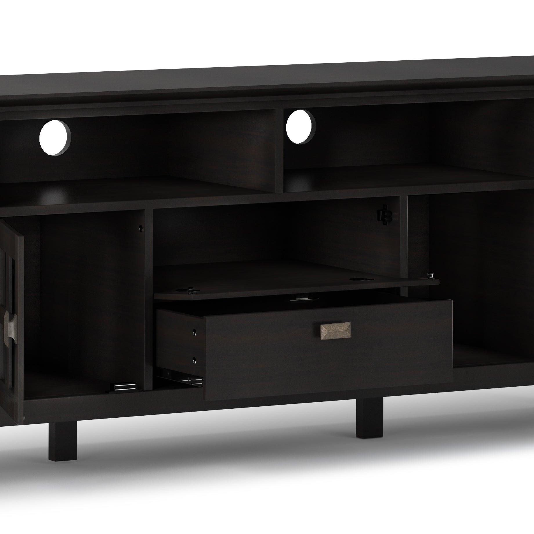 Artisan - 72' TV Media Stand - Hickory Brown
