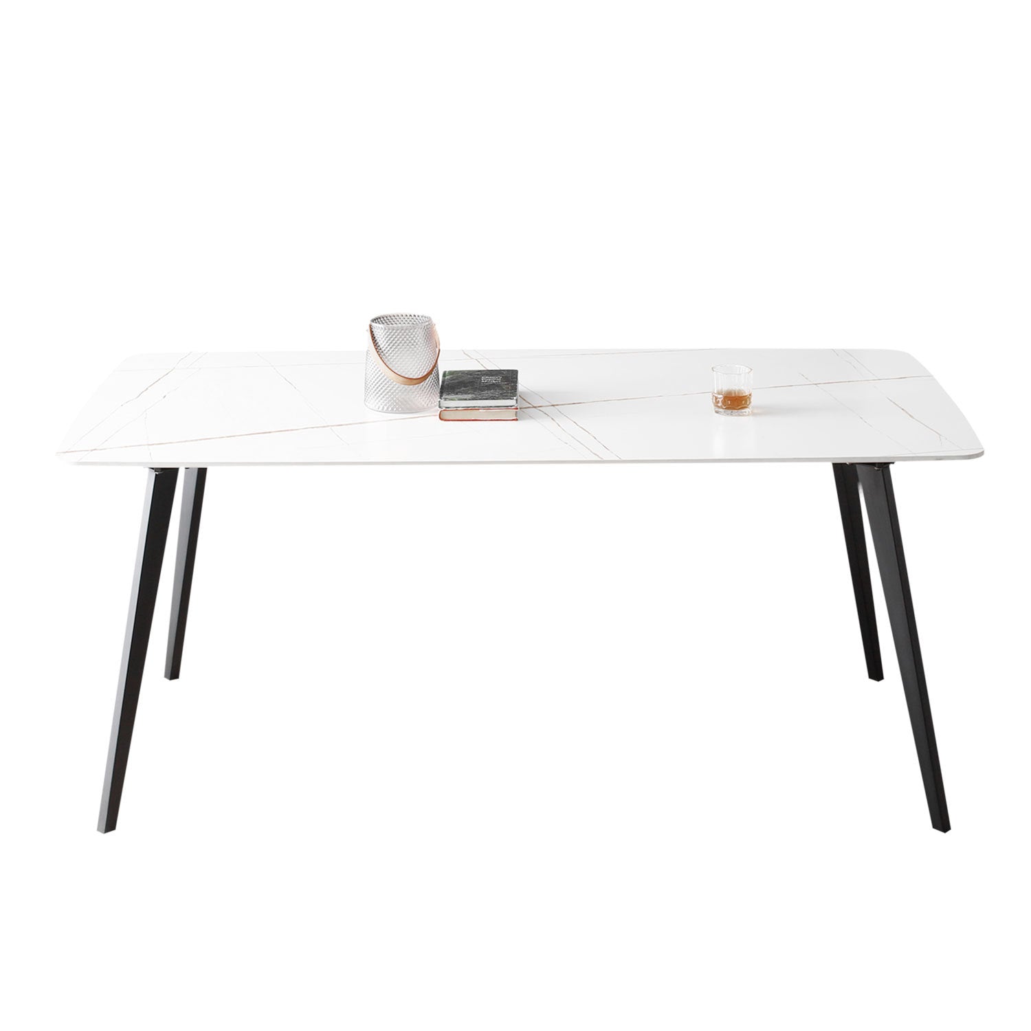 J3710 Porcelain Dining Table White 70'