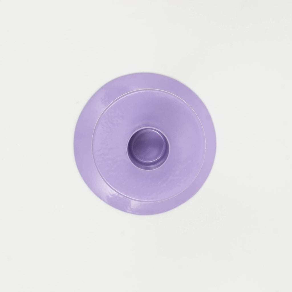 Home Décor Groovy Glow Lilac Candle Holder - Stylish 4x10 Inch Decorative Candle Holder for Living Room & Home Accents