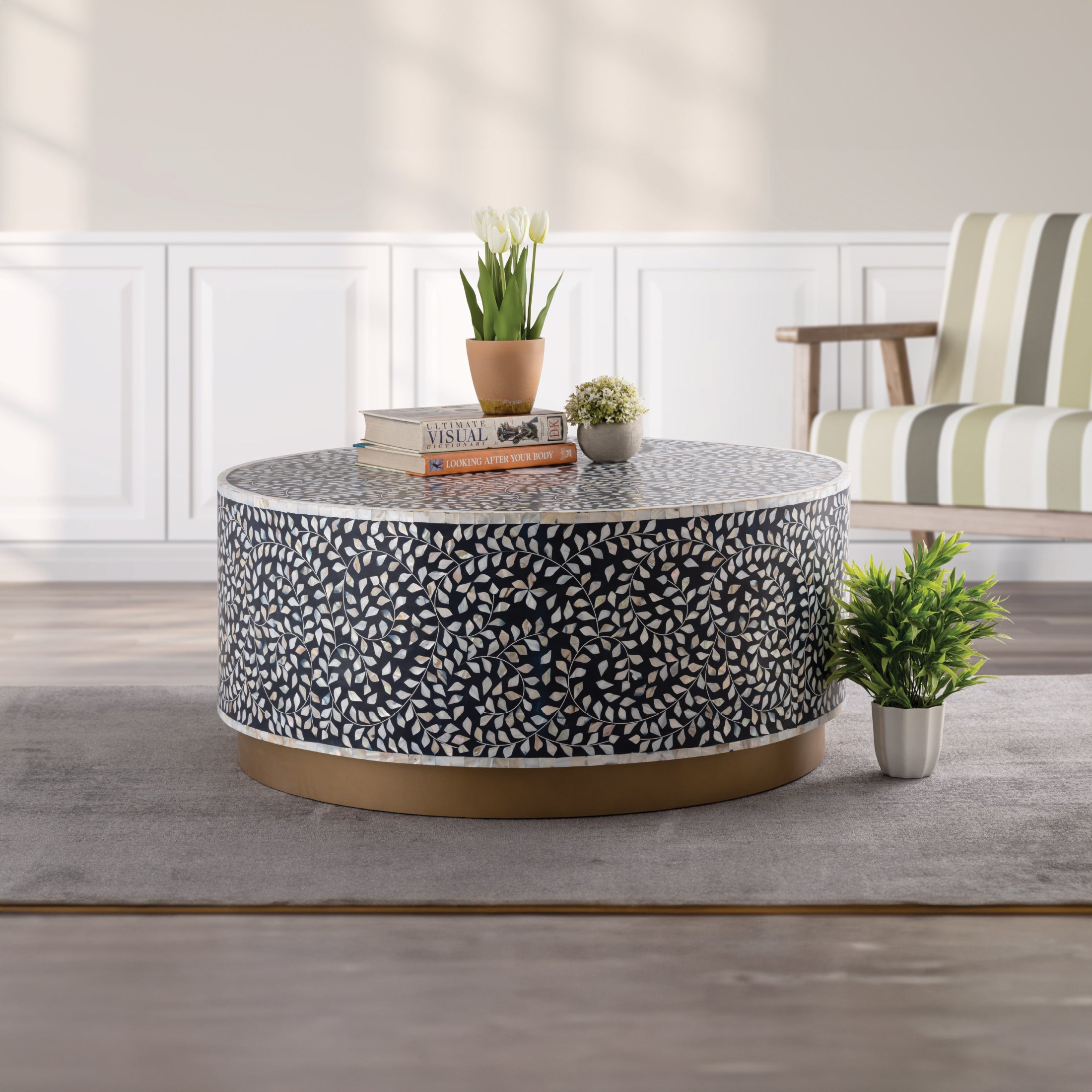Luxe Coffee Table Navy