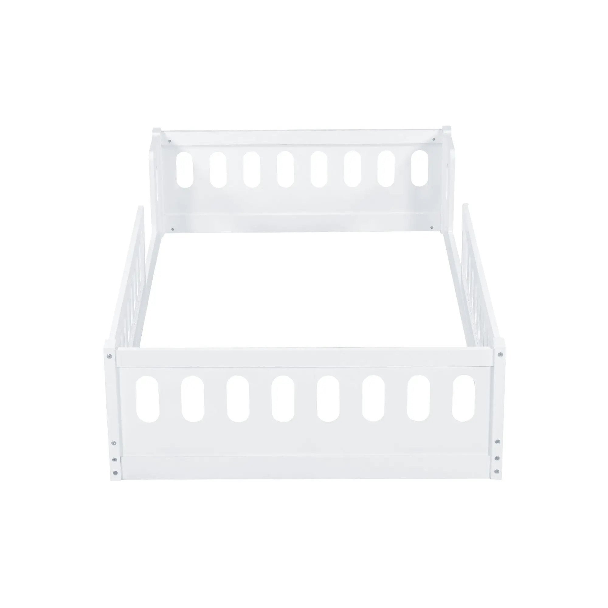 Platform Bed With Guardrail