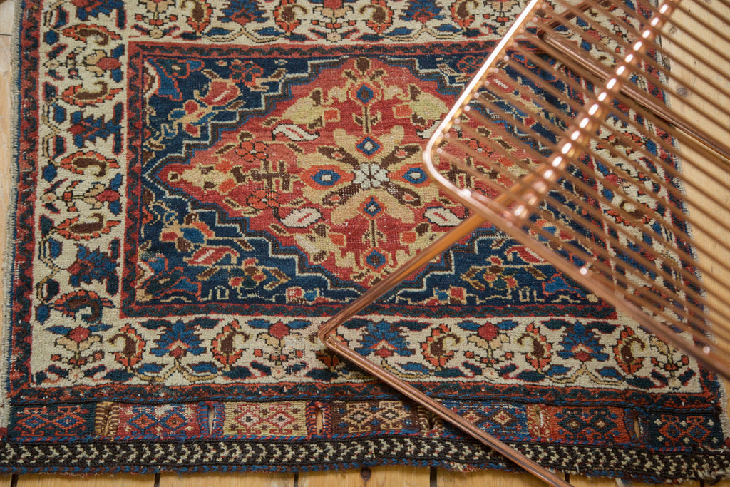 2x2.5 Antique West Persian Square Bag Face Rug Mat