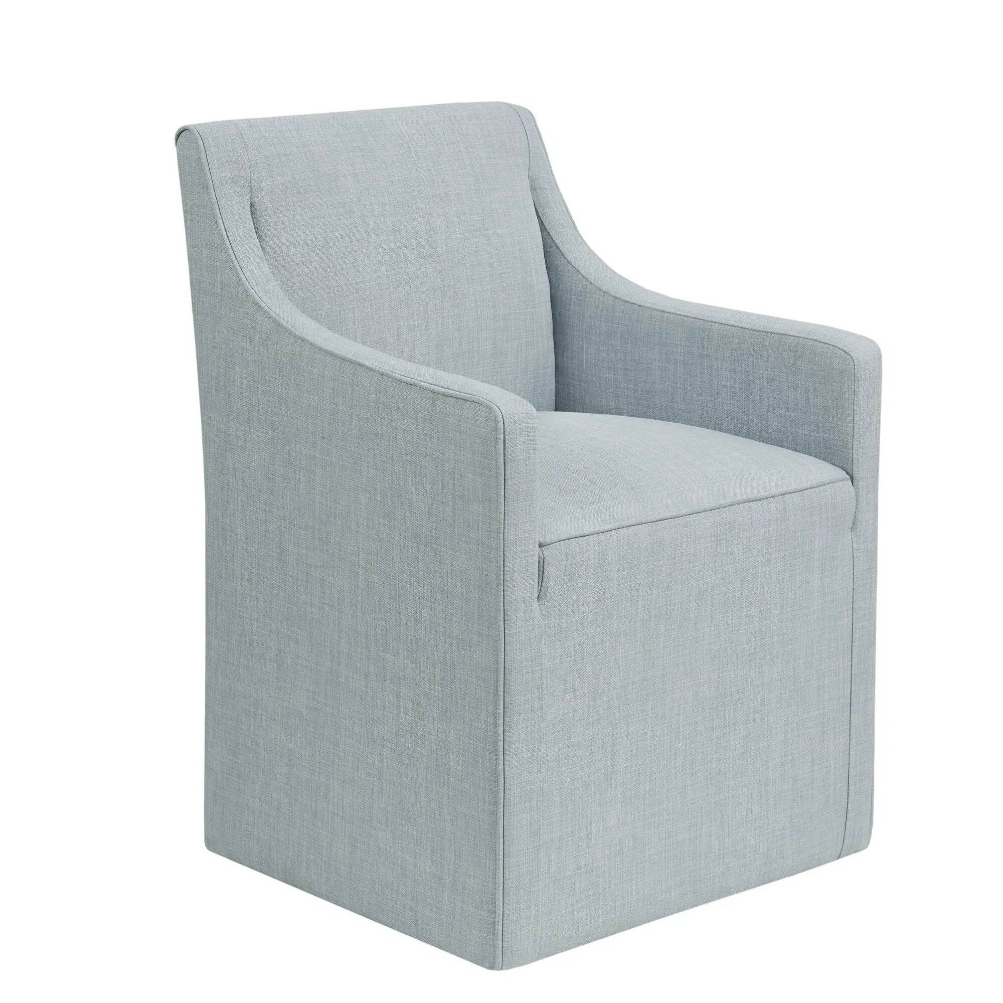 Traditional Skirted Dining Arm Chair