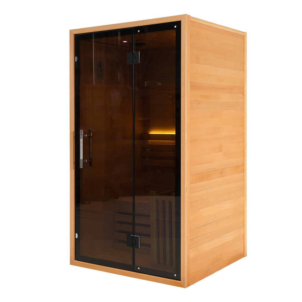 SAUNA EVOLUTION®  Indoor Wicking and Perspiration Fumigation Box Wet Sauna Glass 04