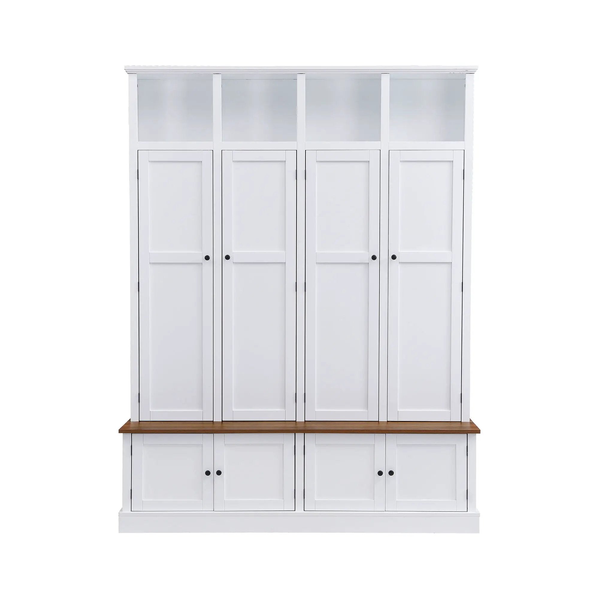 Hall Tree With Bench And Cabinet