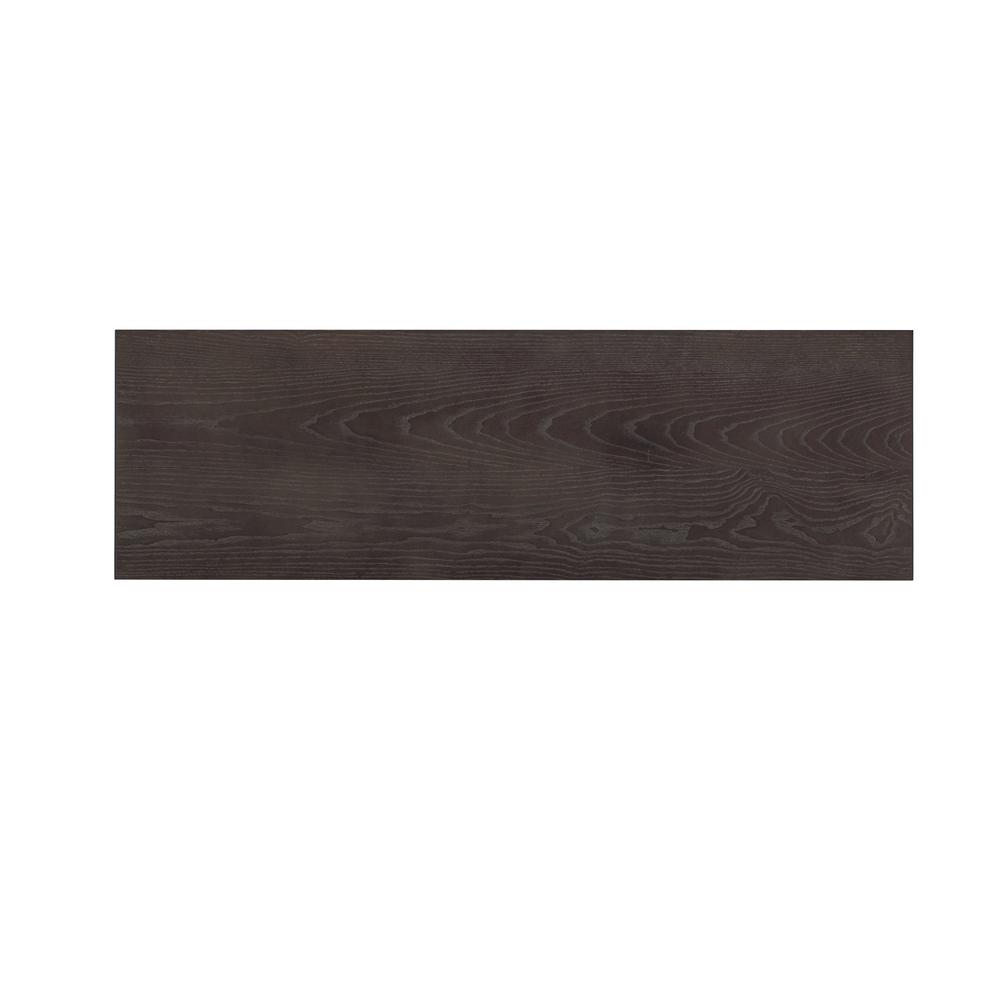 U_STYLE Modern Ash Veneer Console Table, Classic Striped Design, with 2 Drawers & Open Shelf, Perfect for Living Room, Hallway, Entryway, Study Room