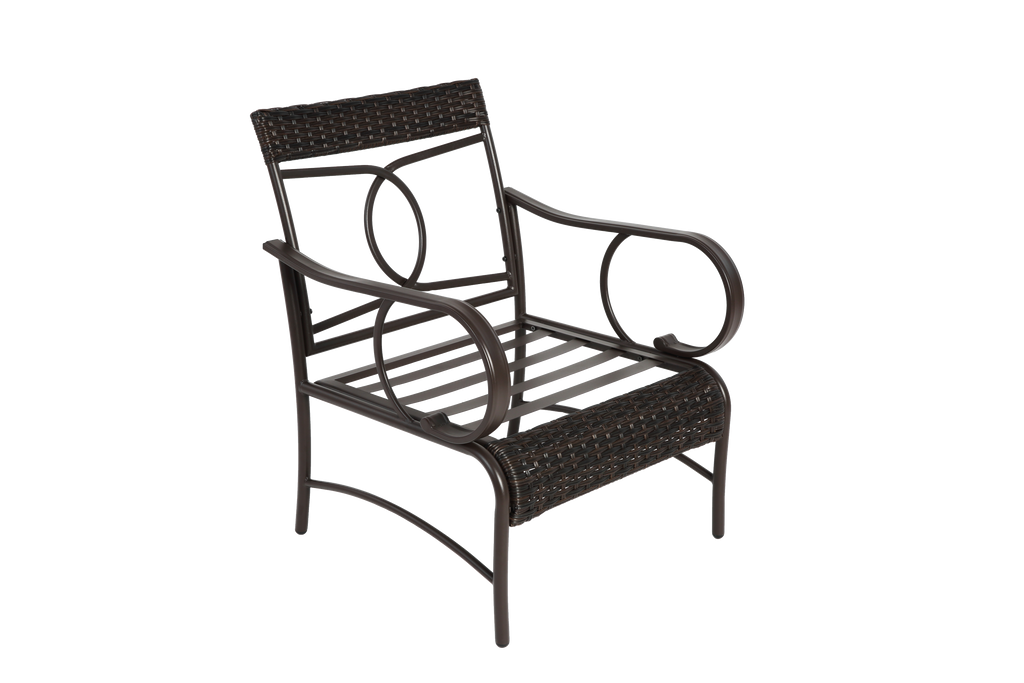 3 Pieces Patio Set Outdoor Wicker Furniture Sets Modern Rattan Chair Conversation Sets with Coffee Table