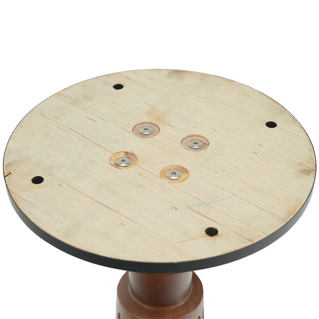 Modern Round Dining Table, 33.5' Tempered Glass Table with Wooden Leg & Gold Base, 2 - Person Kitchen Table for Small Space, 150lbs Weight Capacity(Only the Negotiation Table)